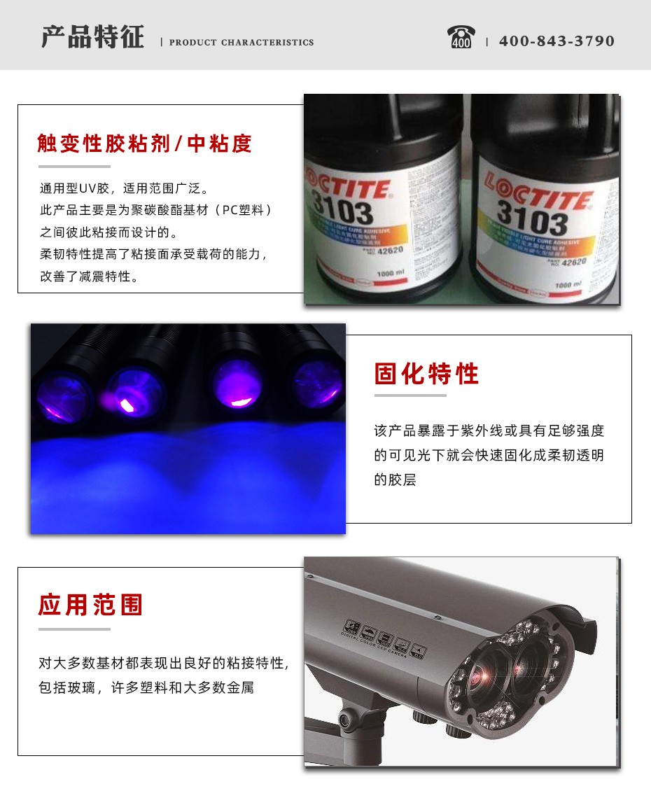 樂(lè)泰3103uv膠特點(diǎn)